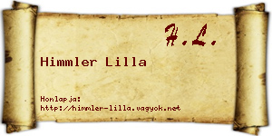 Himmler Lilla névjegykártya