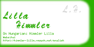 lilla himmler business card